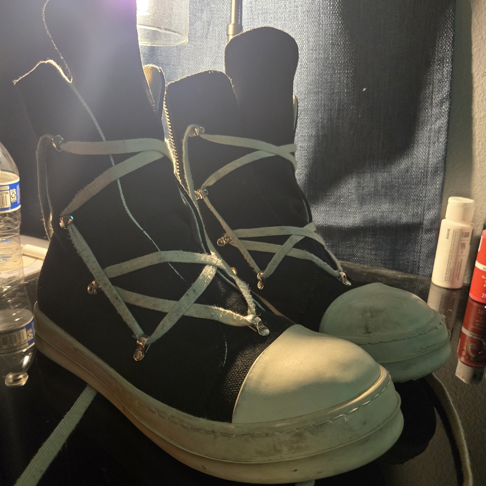 Rick Owen Hexagram Hightop Shoes